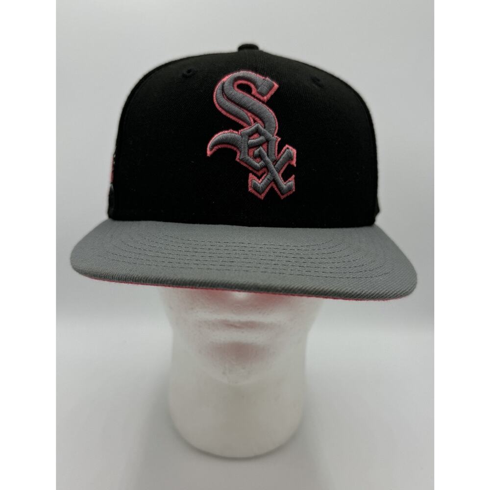 New Era Chicago White Sox Lava Red Bottom WS Champions Patch 59Fifty Fitted Hat